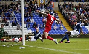 Images Dated 12th September 2015: Clayton Donaldson Scores First Goal for Birmingham City in Sky Bet Championship Match Against