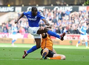 Images Dated 1st November 2014: Clayton Donaldson Takes A Shot Against Wolverhampton Wanderers in Sky Bet Championship Match