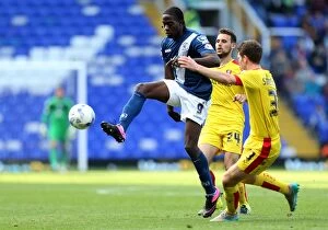 Images Dated 26th September 2015: Clayton Donaldson Thrills in Birmingham City's Championship Clash vs Rotherham United
