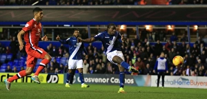 Clayton Donaldson's Determined Shot: Birmingham City vs Milton Keynes Dons (Sky Bet Championship)