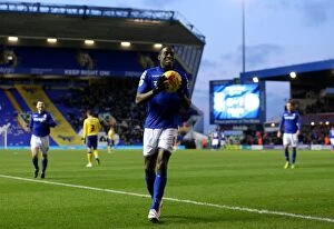 Images Dated 10th January 2015: Clayton Donaldson's Hat-Trick: Birmingham City Thrashes Wigan Athletic in Sky Bet Championship Match