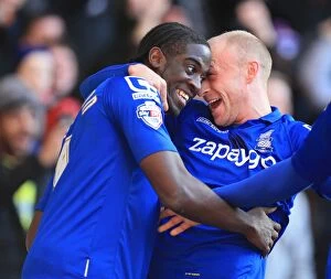Images Dated 28th December 2014: Clayton Donaldson's Hat-trick: Birmingham City's Thrilling Victory over Nottingham Forest