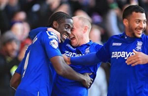 Images Dated 28th December 2014: Clayton Donaldson's Hat-trick: Birmingham City's Thrilling Sky Bet Championship Win Against