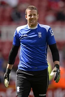Images Dated 9th August 2014: Colin Doyle in Action: Birmingham City vs Middlesbrough, Sky Bet Championship - Riverside Stadium