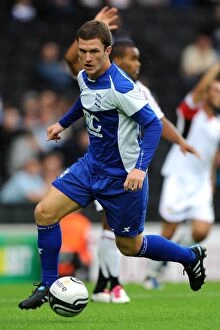 Images Dated 3rd August 2010: Craig Gardner Kicks Off Birmingham City's Pre-Season Campaign Against Milton Keynes Dons