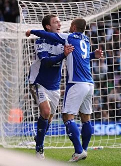02-04-2011 v Bolton Wanderers, St. Andrew's Collection: Craig Gardner Scores Birmingham City's Second Goal Against Bolton Wanderers (02-04-2011)