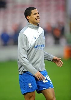 Images Dated 26th November 2011: Curtis Davies in Action: Birmingham City vs Blackpool, Npower Championship (2011)