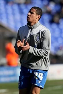 Images Dated 25th February 2012: Curtis Davies in Action: Birmingham City vs. Nottingham Forest, Npower Championship (25-02-2012)