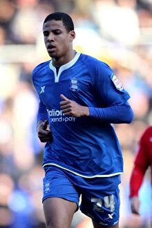 Images Dated 25th February 2012: Curtis Davies in Action: Birmingham City vs. Nottingham Forest (2012)