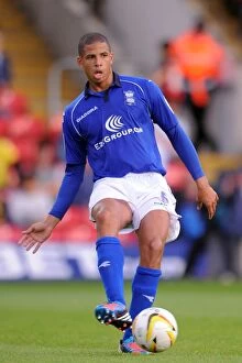 Images Dated 25th August 2012: Curtis Davies in Action: Birmingham City vs. Watford, Vicarage Road (25-08-2012)