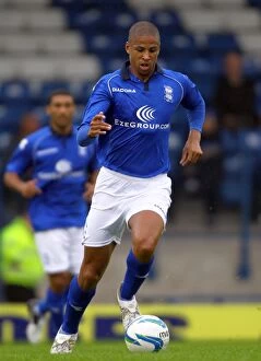 Images Dated 31st July 2012: Curtis Davies in Action: Birmingham City vs Bury (Pre-Season Friendly at Gigg Lane)