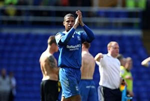 Images Dated 25th March 2012: Curtis Davies Championship Victory Celebration: Birmingham City vs. Cardiff City (25-03-2012)