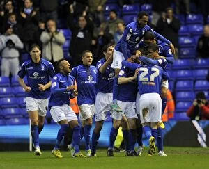 Images Dated 22nd December 2012: Curtis Davies Scores First Goal for Birmingham City Against Burnley in Npower Championship Match