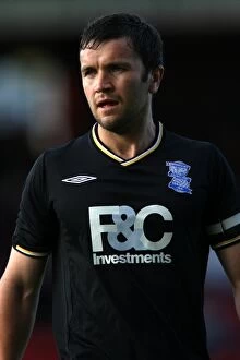 Images Dated 4th August 2009: Damien Johnson in Action: Birmingham City vs Crewe Alexandra - Pre-Season Friendly at The