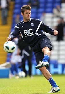 02-04-2011 v Bolton Wanderers, St. Andrew's Collection: David Bentley Prepares for Premier League Showdown with Bolton Wanderers (02-04-2011)