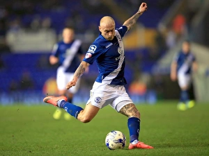 David Cotterill in Action: Birmingham City vs. Hull City - Sky Bet Championship at St. Andrews