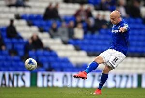 Images Dated 3rd April 2015: David Cotterill Thrills in Birmingham City's Championship Clash vs Rotherham United