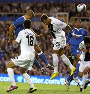 25-08-2011, Play Off Second Leg v Nacional, St. Andrew's Collection: David Murphy Scores Birmingham City's Second Goal in UEFA Europa League Play-Off Against Nacional