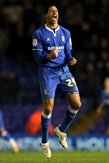 Images Dated 22nd November 2011: Davies Dramatic Last-Minute Goal: Birmingham City Secures Victory Over Burnley (Championship 2011)