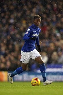 Images Dated 26th December 2014: Demarai Gray in Action: Birmingham City vs Derby County (Sky Bet Championship)