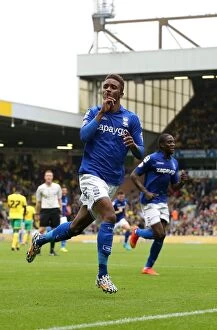 Images Dated 20th September 2014: Demarai Gray's Brace: Birmingham City Secures Sky Bet Championship Victory over Norwich City
