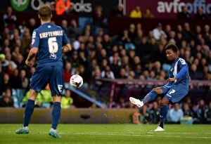 Images Dated 22nd September 2015: Demarai Gray's Thrilling Shot: Birmingham City vs. Aston Villa in Capital One Cup Third Round at