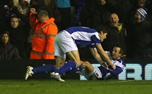 Images Dated 28th December 2010: Dramatic Equalizer: Lee Bowyer's Goal Against Manchester United (2010)