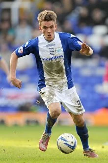 Images Dated 8th March 2014: Emyr Huws in Action: Birmingham City vs. Queens Park Rangers (Sky Bet Championship, 08-03-2014)