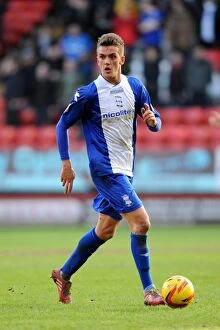Images Dated 8th February 2014: Emyr Huws Leads Birmingham City at The Valley Against Charlton Athletic (Sky Bet Championship)