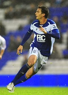 Images Dated 26th August 2010: Enric Valles in Action: Birmingham City vs Rochdale, Carling Cup 2010