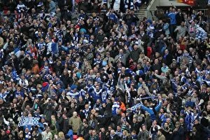 Fans Collection: Euphoria in the Stands: Birmingham City FC's Carling Cup Final Victory over Arsenal at Wembley