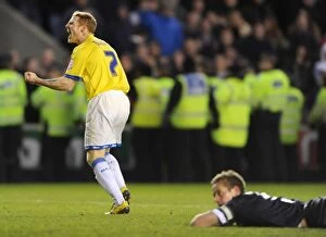 Images Dated 14th January 2012: Euphoria Unleashed: Adam Rooney's Historic Goal Celebration for Birmingham City vs