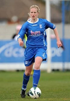 Images Dated 21st April 2013: FA WSL Clash: Kerys Harrop of Birmingham City Ladies in Action Against Lincoln City Ladies