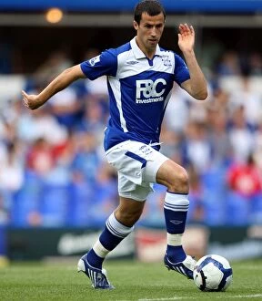 Images Dated 22nd August 2009: Fahey's Battle: Birmingham City vs Stoke City in the Barclays Premier League at St. Andrew's (2009)