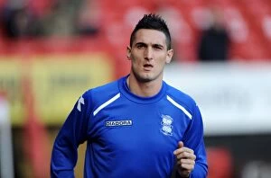 Images Dated 8th February 2014: Federico Macheda Scores for Birmingham City Against Charlton Athletic in Sky Bet Championship