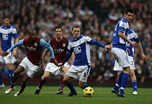 31-10-2010 v Aston Villa, Villa Park Collection: Ferguson vs. Young: Intense Rivalry on the Battleground of Villa Park - Aston Villa vs