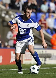 Images Dated 12th September 2010: A Fierce Face-Off: James McFadden's Star Moment against Liverpool in Birmingham City's Barclays
