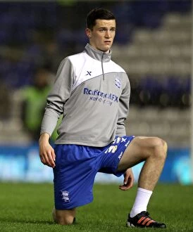 Images Dated 6th March 2012: Fifth Round FA Cup Replay: Birmingham City vs. Chelsea - Callum Reilly's Determined Performance at