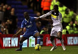 Images Dated 6th March 2012: Fifth Round Replay Showdown: Morgaro Gomis vs. Ramires Clash at St. Andrew's - Birmingham City vs