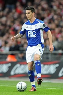 A Fight at Wembley: Birmingham City's Liam Ridgewell in Action against Arsenal in the Carling Cup Final