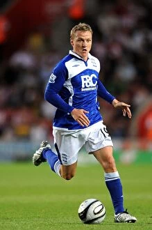 Images Dated 25th August 2009: Gary McSheffrey's Stunner: Birmingham City Progresses in Carling Cup Against Southampton