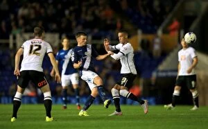 Images Dated 21st August 2015: Gleeson vs. Ince: Sky Bet Championship Clash at St. Andrews - Birmingham City vs. Derby County