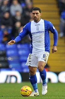 Images Dated 18th January 2014: Hayden Mullins Leads Birmingham City in Sky Bet Championship Clash Against Yeovil Town (18-01-2014)