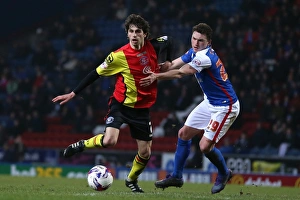 Intense Battle for Supremacy: Diego Fabbrini vs. Corry Evans in Sky Bet Championship Clash (Birmingham City vs. Blackburn Rovers)