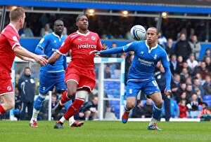 28-04-2012 v Reading, St. Andrew's Collection: Intense Championship Showdown: Nathan Redmond vs. Mikele Leigertwood - Birmingham City vs. Reading