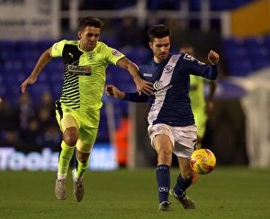 Images Dated 5th December 2015: Intense Rivalry: Battle for Possession - Birmingham City vs Huddersfield Town (Sky Bet Championship)