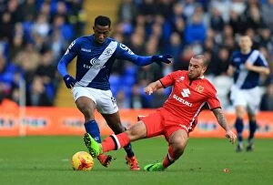 Images Dated 28th December 2015: Intense Rivalry: Birmingham City vs Milton Keynes Dons Battle for Championship Supremacy