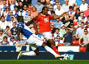 09-04-2011 v Blackburn Rovers, Ewood Park Collection: Intense Rivalry: Jerome vs. Samba's Battle for Ball Possession (Birmingham City vs)