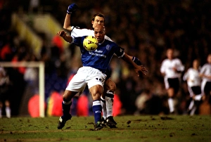 Intense Rivalry: Martin O'Connor vs Marcus Stewart in Birmingham City's Worthington Cup Semi-Final Clash (31-01-2001)