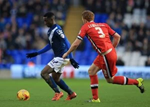 Images Dated 28th December 2015: Intense Rivalry: Solomon-Otabor vs Lewington in the Sky Bet Championship Battle